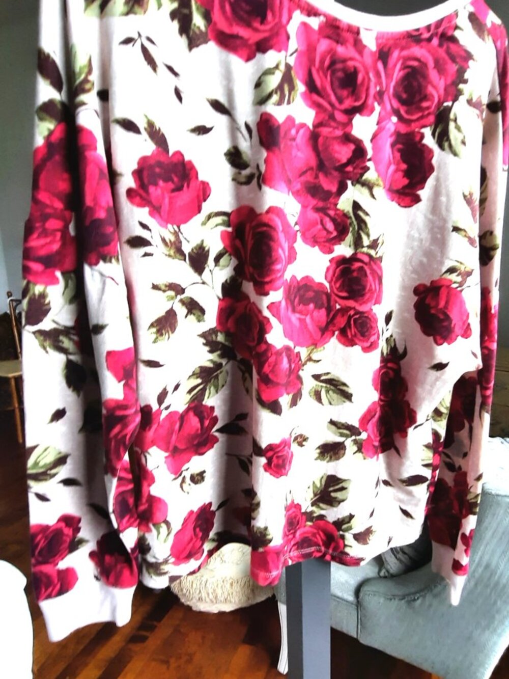 Betsey Johnson bold floral cotton tee - Picture 7 of 7